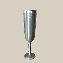 Taça de Estanho Tradicional para Champanhe 100 ml - Fosco - CSAEstanho