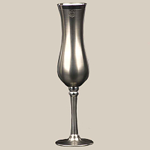 Taça de Estanho Gota para Champanhe 110 ml - Fosco - CSAEstanho