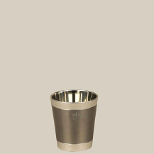 Copo Liso de Estanho para cachaça shot - Fosco - CSAEstanho