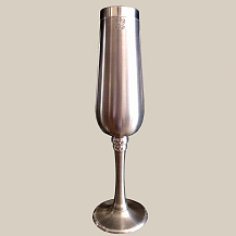 Taça de Estanho Grega para Champanhe 110 ml - Fosco - CSAEstanho