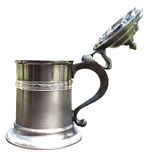 Caneca de Etanho com Tampa 510 ml - Fosco - CSAEstanho