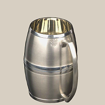 Caneca Barril de Estanho 450 ml - Fosco - CSAEstanho 