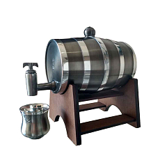 Barril de Estanho de 1,100 L  com 1 copinho Vitoriano - Fosco - CSAEstanho