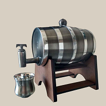 Barril de Estanho de 1,100 L  com 1 copinho Vitoriano - Fosco - CSAEstanho