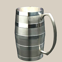 Caneco Barril de Estanho 420 ml - Fosco - CSAEstanho