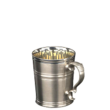 Caneca Alça Trabalha de Estanho 300 ml - Fosca - CSAEstanho