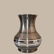 Vaso Bom Tom Baixo de Estanho - Fosco - CSAEstanho
