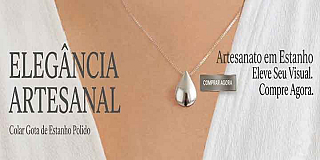 Colar Gota de Estanho