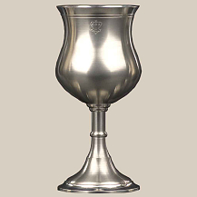 Taça de Estanho Vitoriana para Vinhos 270 ml - Fosco - CSAEstanho
