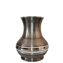 Vaso Bom Tom Baixo de Estanho - Fosco - CSAEstanho