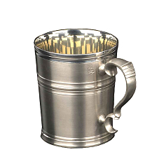 Caneca Alça Trabalha de Estanho 600 ml - Fosca - CSAEstanho